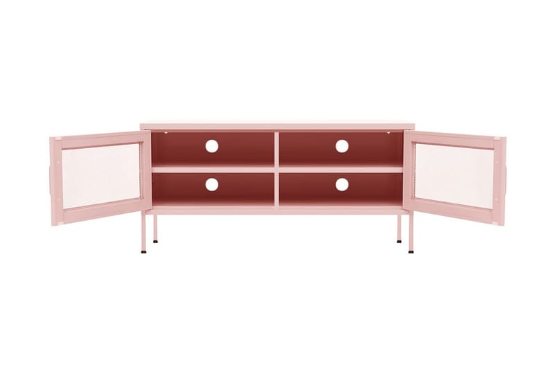 Tv-bänk pink 105x35x50 cm stål - Rosa - Tv-bänkar