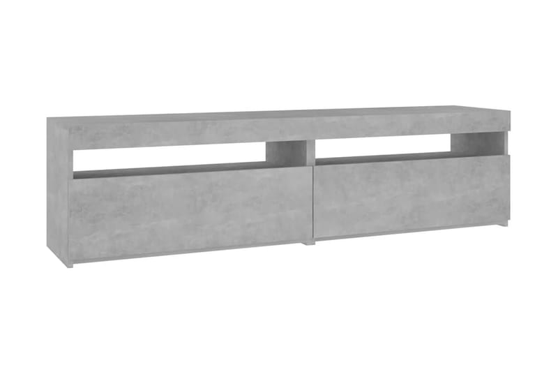 Tv-bänkar med LED-belysning 2 st betonggrå 75x35x40 cm - Grå - Möbler - Vardagsrum - Tv-möbler & mediamöbler - Tv-bänkar