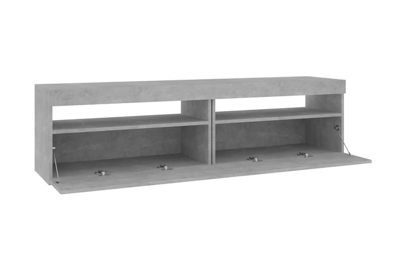 Tv-bänkar med LED-belysning 2 st betonggrå 75x35x40 cm - Grå - Möbler - Vardagsrum - Tv-möbler & mediamöbler - Tv-bänkar