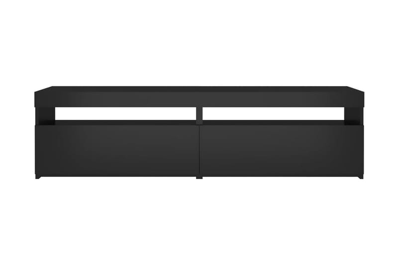 Tv-bänkar med LED-belysning 2 st svart 75x35x40 cm - Svart - Möbler - Vardagsrum - Tv-möbler & mediamöbler - Tv-bänkar