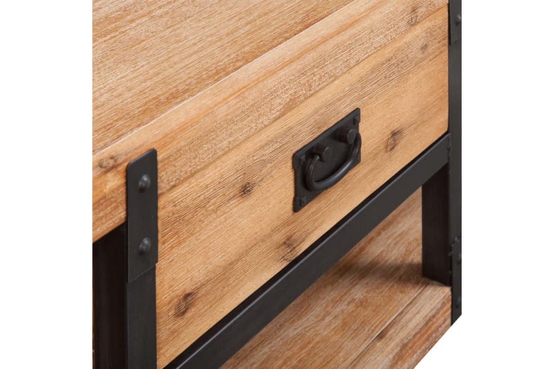 TV-möbel massivt akaciaträ 140x40x45 cm - Brun - Möbler - Vardagsrum - Tv-möbler & mediamöbler - Tv-bänkar
