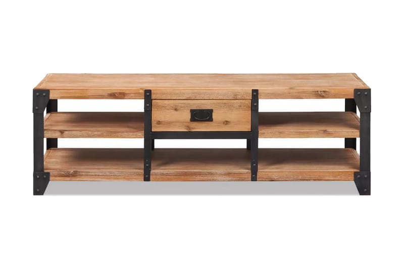 TV-möbel massivt akaciaträ 140x40x45 cm - Brun - Möbler - Vardagsrum - Tv-möbler & mediamöbler - Tv-bänkar