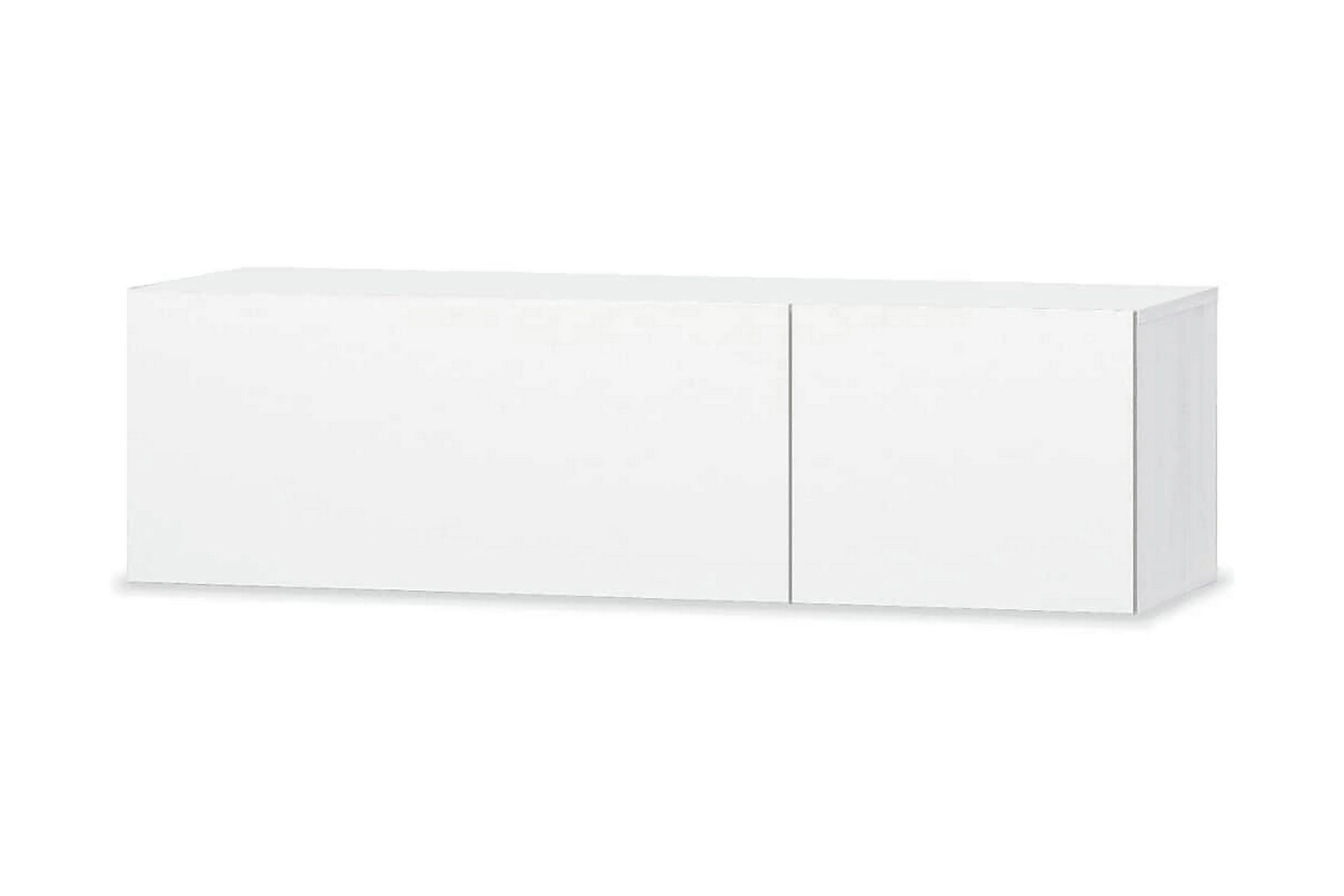 TV-möbel spånskiva 120x40x34 cm vit högglans – Vit