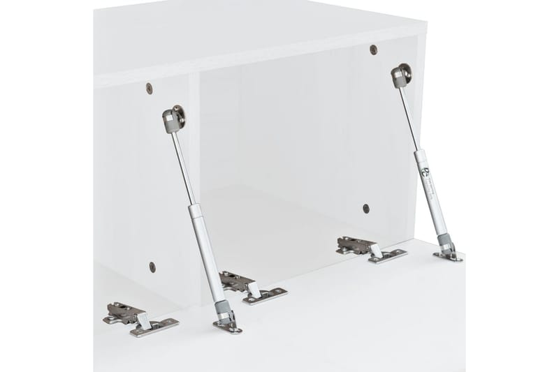 TV-möbel spånskiva 120x40x34 cm vit högglans - Vit - Tv-bänkar