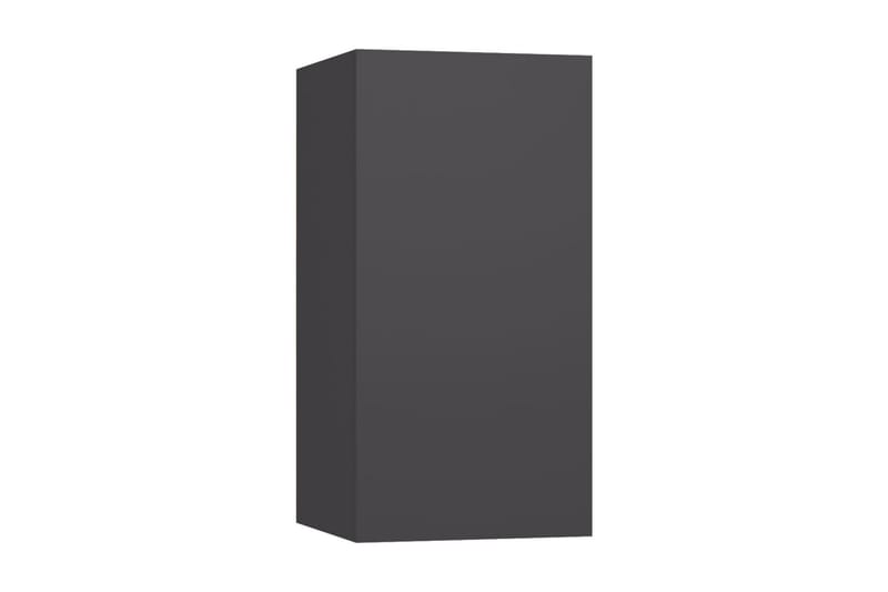 TV-skåp 2 st grå 30,5x30x60 cm spånskiva - Grå - Tv-bänkar