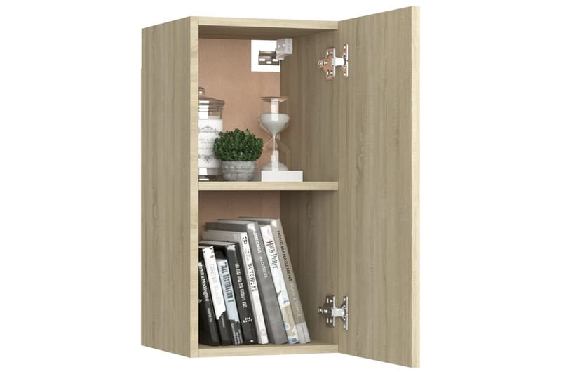 TV-skåp 2 st sonoma-ek 30,5x30x60 cm spånskiva - Brun - Möbler - Vardagsrum - Tv-möbler & mediamöbler - Tv-bänkar
