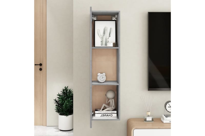 TV -skåp betonggrå 30,5x30x110 cm spånskiva - Grå - Möbler - Vardagsrum - Tv-möbler & mediamöbler - Tv-bänkar