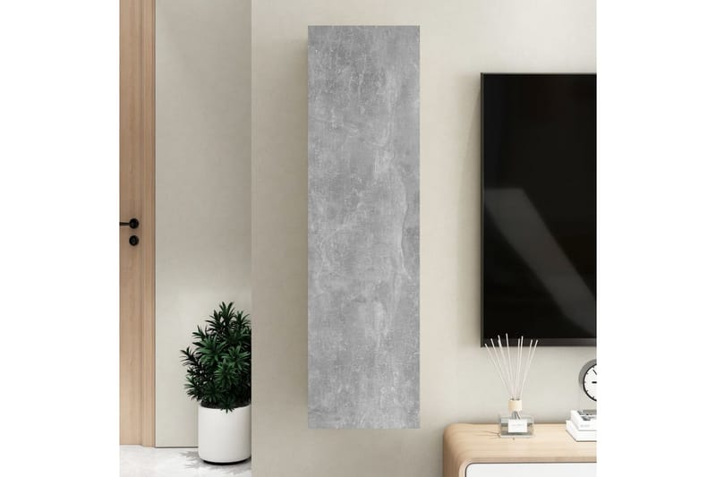 TV -skåp betonggrå 30,5x30x110 cm spånskiva - Grå - Möbler - Vardagsrum - Tv-möbler & mediamöbler - Tv-bänkar