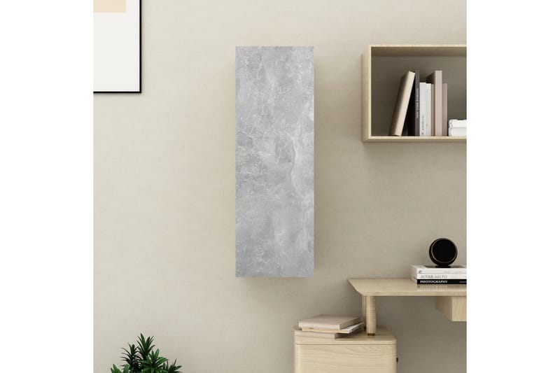 TV-skåp betonggrå 30,5x30x90 cm spånskiva - Grå - Möbler - Vardagsrum - Tv-möbler & mediamöbler - Tv-bänkar
