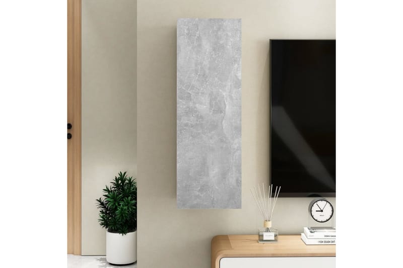 TV-skåp betonggrå 30,5x30x90 cm spånskiva - Grå - Möbler - Vardagsrum - Tv-möbler & mediamöbler - Tv-bänkar