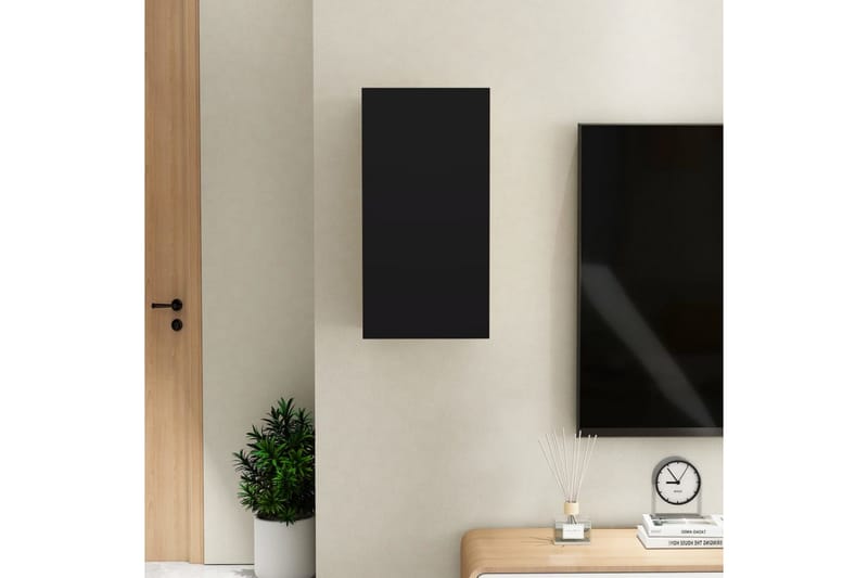 TV-skåp svart 30,5x30x60 cm spånskiva - Svart - Möbler - Vardagsrum - Tv-möbler & mediamöbler - Tv-bänkar