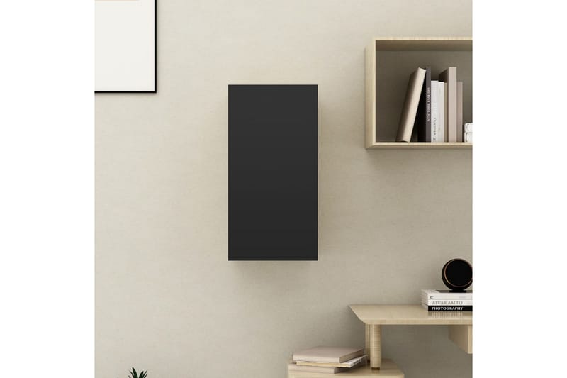 TV-skåp svart 30,5x30x60 cm spånskiva - Svart - Möbler - Vardagsrum - Tv-möbler & mediamöbler - Tv-bänkar