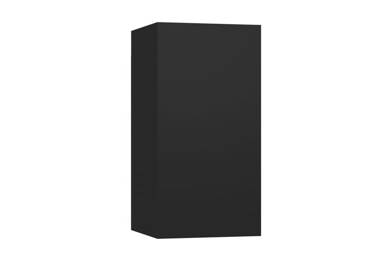 TV-skåp svart 30,5x30x60 cm spånskiva - Svart - Tv-bänkar