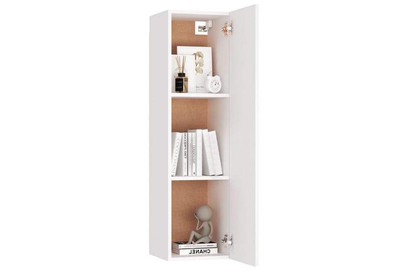 TV-skåp vit 30,5x30x110 cm spånskiva - Vit - Möbler - Vardagsrum - Tv-möbler & mediam�öbler - Tv-bänkar