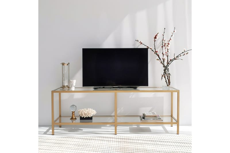 TYNDARIS Tv-bänk 130 cm Guld - Möbler - Vardagsrum - Tv-möbler & mediamöbler - Tv-bänkar