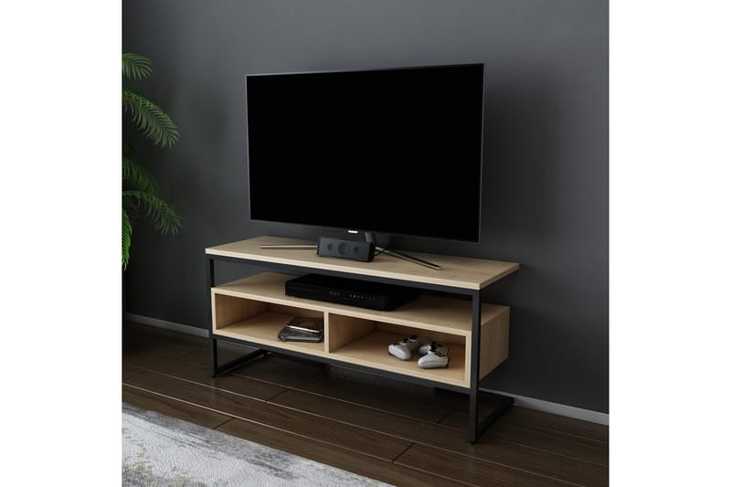 UKHAND Tv-bänk 110x49,9 cm Svart - Möbler - Vardagsrum - Tv-möbler & mediamöbler - Tv-bänkar