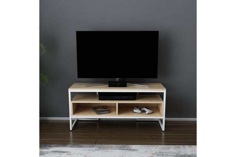UKHAND Tv-bänk 110x49,9 cm Vit - Möbler - Vardagsrum - Tv-möbler & mediamöbler - Tv-bänkar