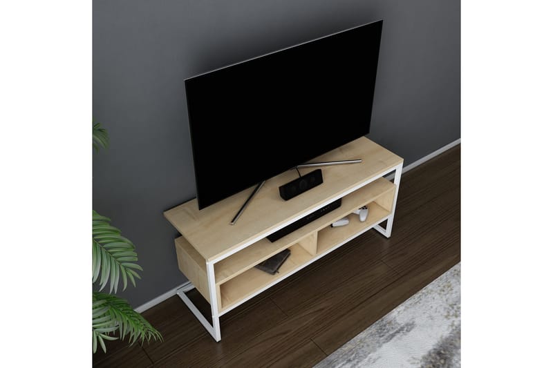 UKHAND Tv-bänk 110x49,9 cm Vit - Möbler - Vardagsrum - Tv-möbler & mediamöbler - Tv-bänkar