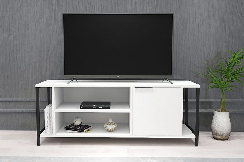 UKHAND Tv-bänk 120x54 cm Vit - Tv-bänkar