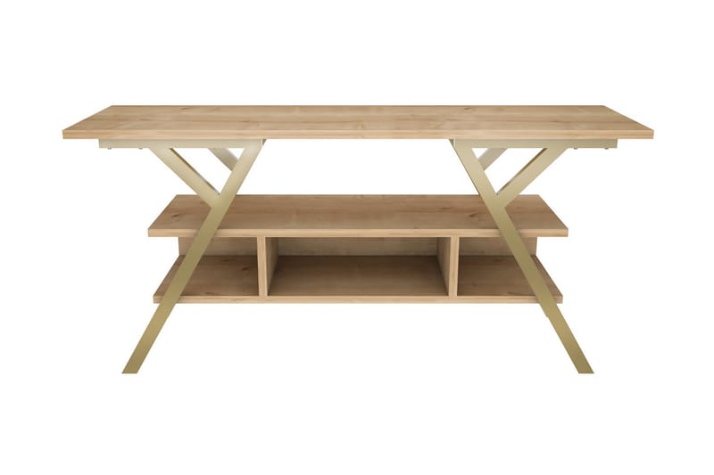 UKHAND Tv-bänk 120x55 cm Guld - Möbler - Vardagsrum - Tv-möbler & mediamöbler - Tv-bänkar