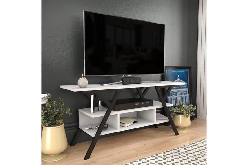 UKHAND Tv-bänk 120x55 cm Svart - Möbler - Vardagsrum - Tv-möbler & mediamöbler - Tv-bänkar