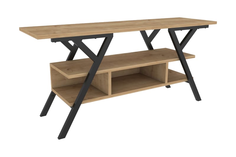 UKHAND Tv-bänk 120x55 cm Svart - Möbler - Vardagsrum - Tv-möbler & mediamöbler - Tv-bänkar