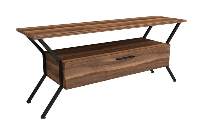UKHAND Tv-bänk 124x54 cm Brun - Möbler - Vardagsrum - Tv-möbler & mediamöbler - Tv-bänkar