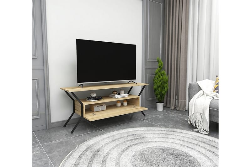 UKHAND Tv-bänk 124x54 cm Flerfärgad - Möbler - Vardagsrum - Tv-möbler & mediamöbler - Tv-bänkar