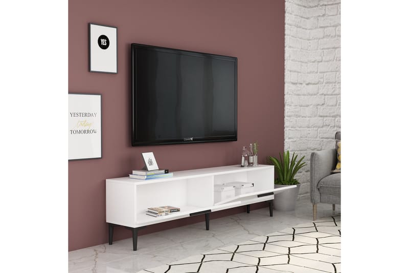 UKHAND Tv-bänk 150x45 cm Vit - Möbler - Vardagsrum - Tv-möbler & mediamöbler - Tv-bänkar