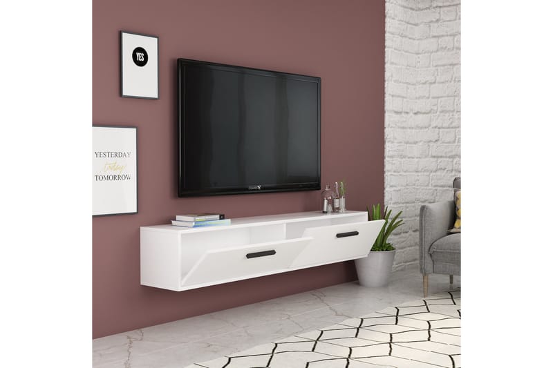 UKHAND Tv-bänk 150x45 cm Vit - Möbler - Vardagsrum - Tv-möbler & mediamöbler - Tv-bänkar