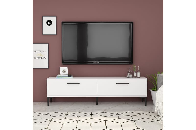 UKHAND Tv-bänk 150x45 cm Vit - Möbler - Vardagsrum - Tv-möbler & mediamöbler - Tv-bänkar