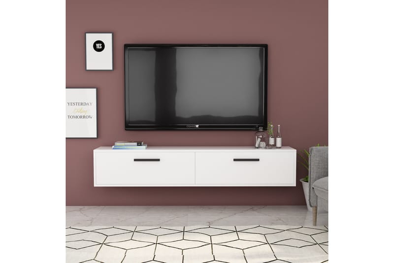 UKHAND Tv-bänk 150x45 cm Vit - Möbler - Vardagsrum - Tv-möbler & mediamöbler - Tv-bänkar