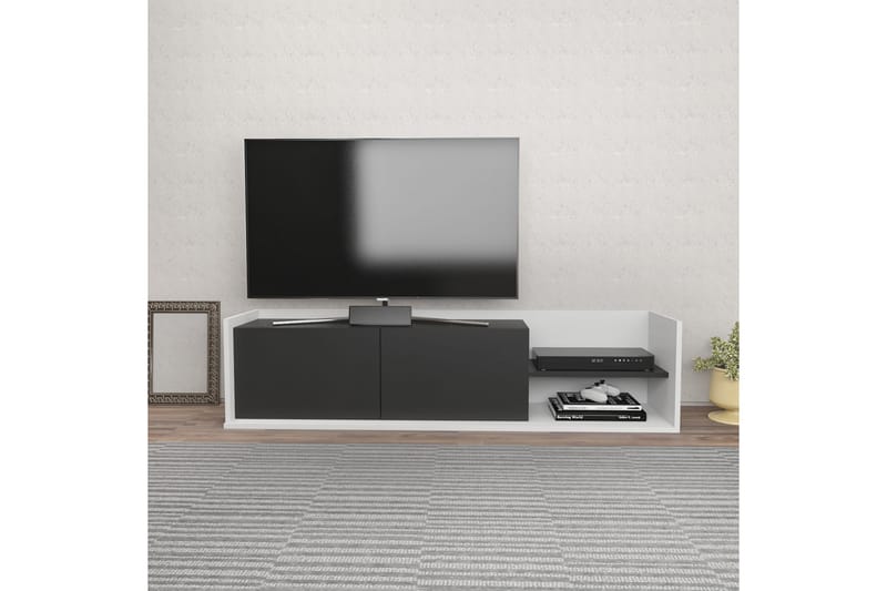 UKHAND Tv-bänk 160x36,8 cm Vit - Tv-bänkar