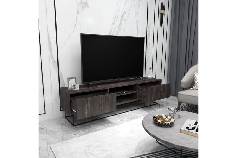 UKHAND Tv-bänk 180x50 cm Brun - Möbler - Vardagsrum - Tv-möbler & mediamöbler - Tv-bänkar