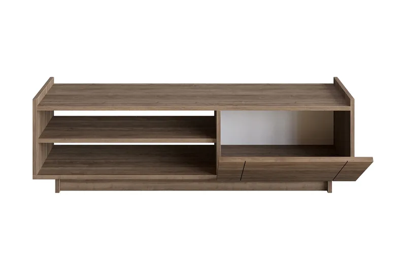 Ulica Tv-bänk 140 cm Dörr + 3 Hyllor - Mörkbrun - Möbler - Vardagsrum - Tv-möbler & mediamöbler - Tv-bänkar
