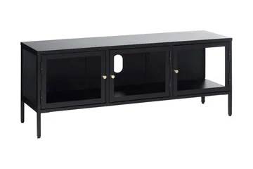 Umbri Tv-bänk 132 cm - Svart - Möbler - Vardagsrum - Tv-möbler & mediamöbler - Tv-bänkar