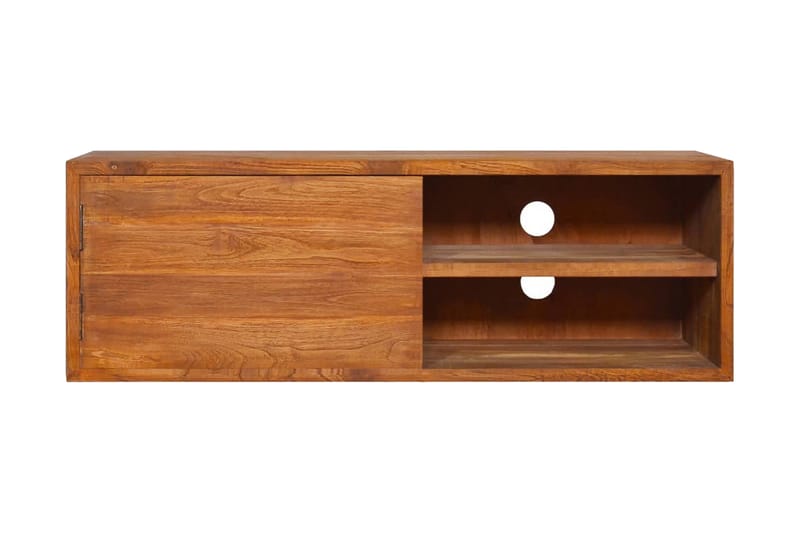 Väggmonterad TV-bänk 180x30x30 cm massiv teak - Brun - Möbler - Vardagsrum - Tv-möbler & mediamöbler - Tv-bänkar