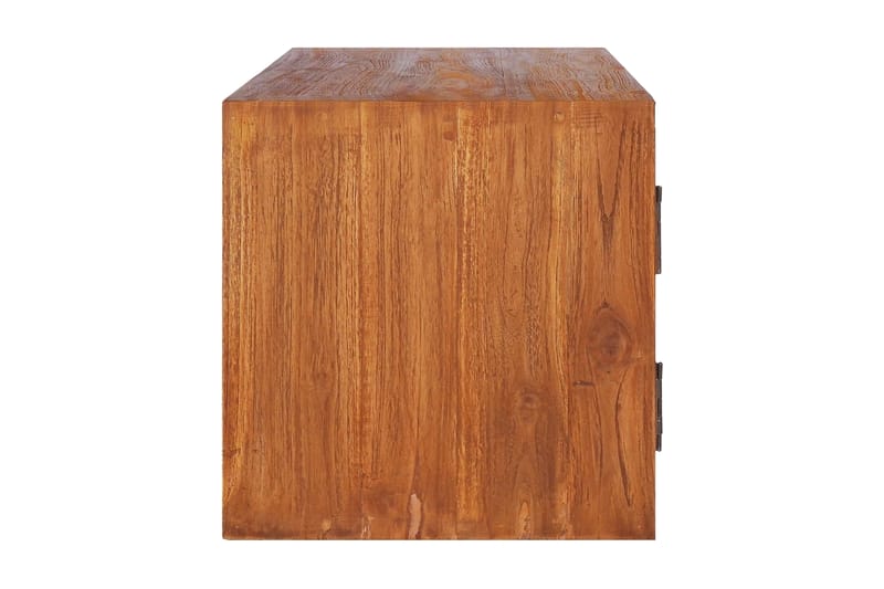 Väggmonterad TV-bänk 180x30x30 cm massiv teak - Brun - Möbler - Vardagsrum - Tv-möbler & mediamöbler - Tv-bänkar