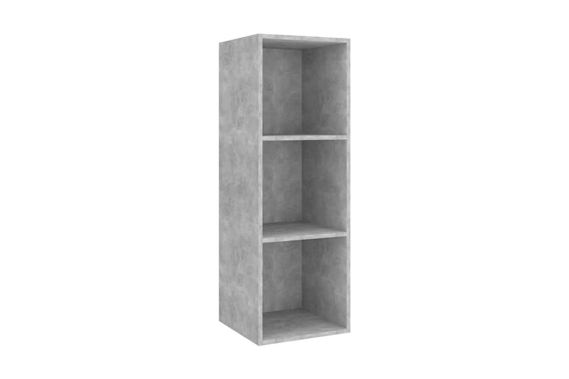 Väggmonterad tv-bänk betonggrå 37x37x107 cm spånskiva - Grå - Möbler - Vardagsrum - Tv-möbler & mediamöbler - Tv-bänkar