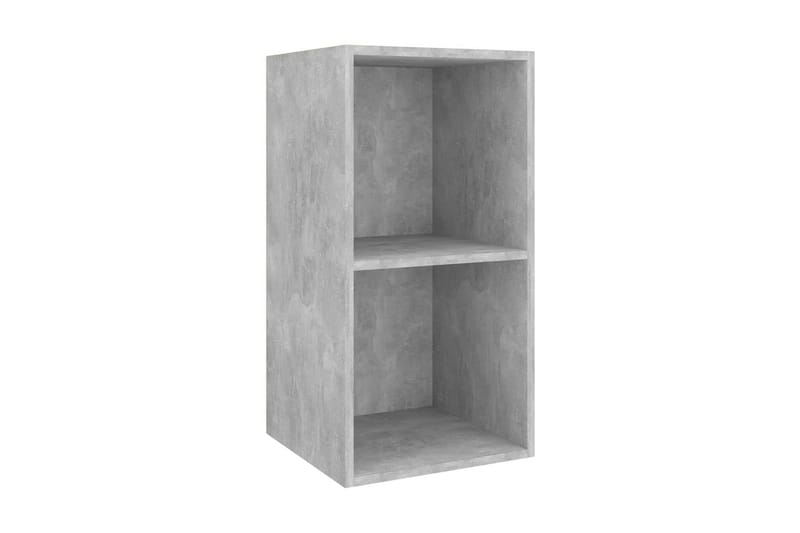 Väggmonterad tv-bänk betonggrå 37x37x72 cm spånskiva - Grå - Möbler - Vardagsrum - Tv-möbler & mediamöbler - Tv-bänkar