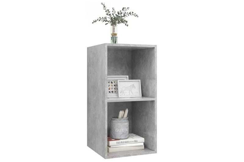 Väggmonterad tv-bänk betonggrå 37x37x72 cm spånskiva - Grå - Möbler - Vardagsrum - Tv-möbler & mediamöbler - Tv-bänkar