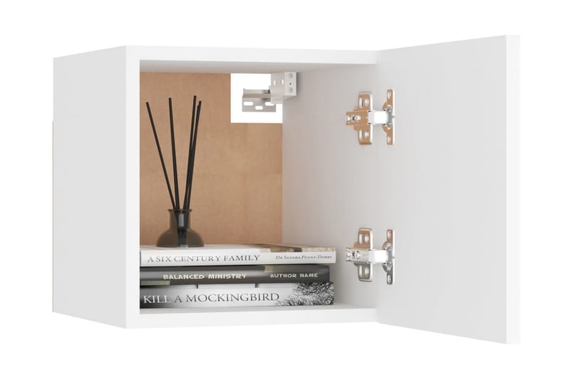Väggmonterad tv-bänk vit 30,5x30x30 cm - Vit - Möbler - Vardagsrum - Tv-möbler & mediamöbler - Tv-bänkar