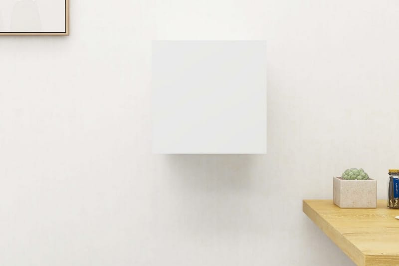 Väggmonterad tv-bänk vit 30,5x30x30 cm - Vit - Möbler - Vardagsrum - Tv-möbler & mediamöbler - Tv-bänkar