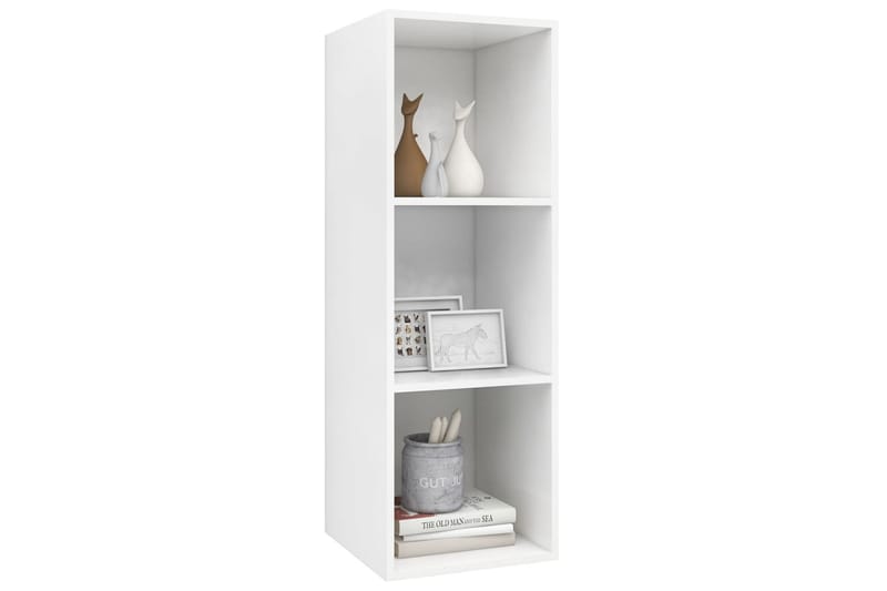 Väggmonterad tv-bänk vit 37x37x107 cm spånskiva - Vit - Möbler - Vardagsrum - Tv-möbler & mediamöbler - Tv-bänkar