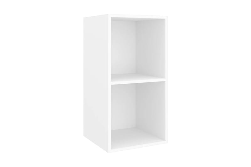 Väggmonterad tv-bänk vit 37x37x72 cm spånskiva - Vit - Möbler - Vardagsrum - Tv-möbler & mediamöbler - Tv-bänkar
