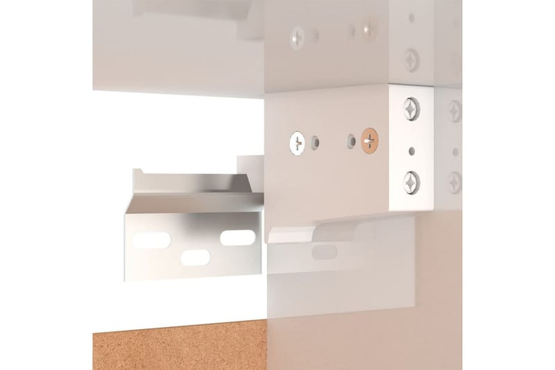 Väggmonterad tv-bänk vit högglans 30,5x30x30 cm - Vit - Möbler - Vardagsrum - Tv-möbler & mediamöbler - Tv-bänkar