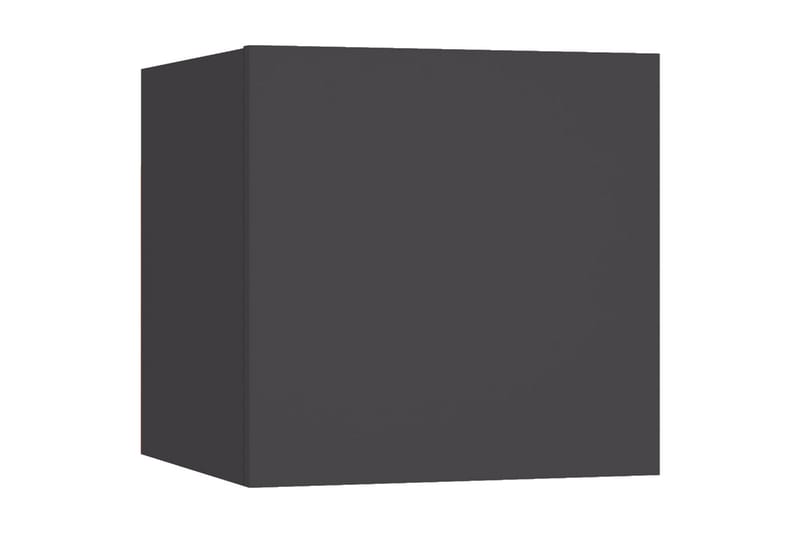 Väggmonterade tv-skåp 2 st grå 30,5x30x30 cm - Grå - Tv-bänkar
