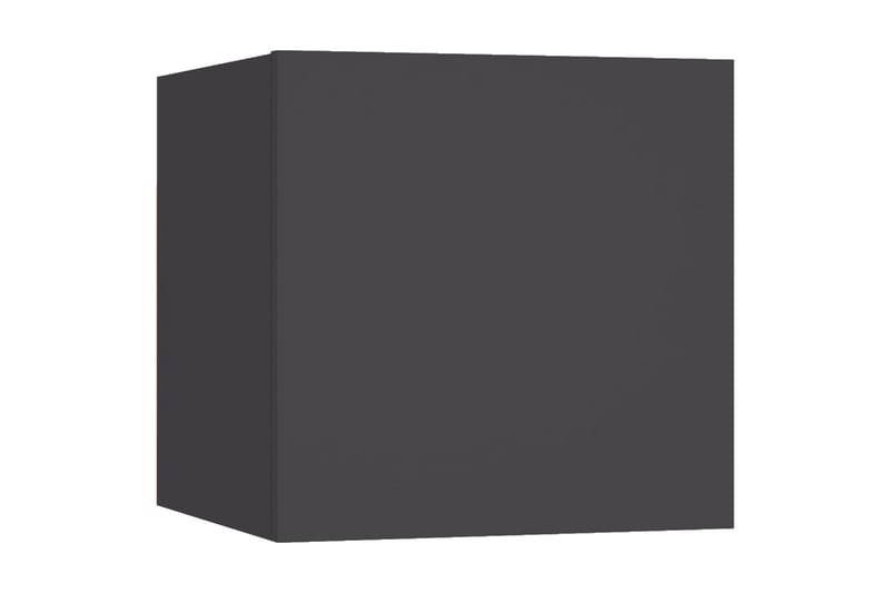 Väggmonterade tv-skåp 4 st grå 30,5x30x30 cm - Grå - Tv-bänkar