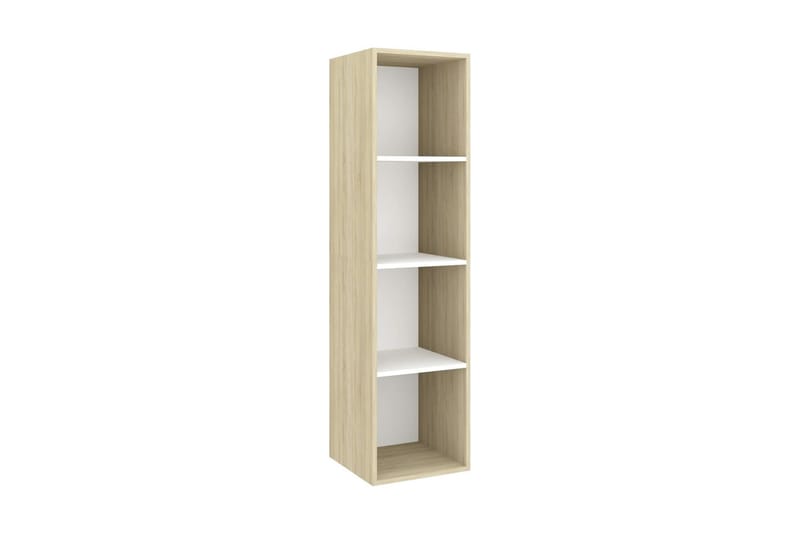 Väggmonterat tv-skåp somona-ek och vit 37x37x142,5 cm spånsk - Brun - Möbler - Vardagsrum - Tv-möbler & mediamöbler - Tv-bänkar