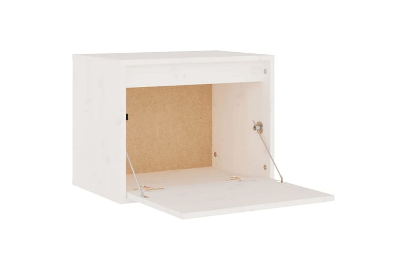 Väggskåp 45x30x35 cm massiv furu vit - Vit - Tv-bänkar